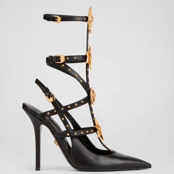 NWT Versace Medusa Western Cage Pumps - Picture 2 of 12